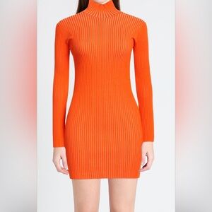 Off-White Vibrant Orange Knit Cardigan